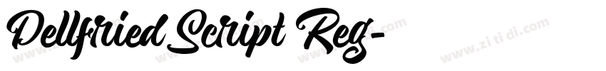 Dellfried Script Reg字体转换